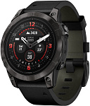 Смарт-часы Garmin Epix Pro (Gen 2) 47mm Sapphire Edition Carbon Gray DLC Titanium Black Leather Band (010-02803-30)