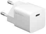 Сетевое зарядное устройство Deppa USB-C, Power Delivery, GaN, 20Вт, белый