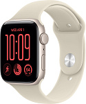 Умные часы Apple Watch SE 3 (2026) 44mm Starlight Aluminum Case with Sand Sport Band