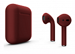 Наушники Apple AirPods 2 Color (без беспроводной зарядки чехла) матовый вишневый