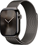 Apple Watch Series 10 46mm Slate Titanium Case with Slate Milanese Loop