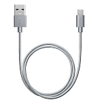 Дата - кабель ALUM USB - micro USB с нейлоновой оплеткой