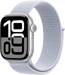 Apple Watch Series 10 42mm Silver Aluminum Case with Blue Cloud Sport Loop