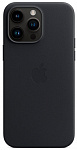 Чехол кожаный Apple MagSafe для iPhone 14 Pro Max (тёмная ночь)