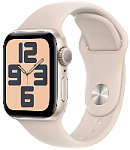 Apple Watch SE 2023 GPS 44mm Starlight Aluminium Case with Starlight Sport Band (сияющая звезда) размер S/M