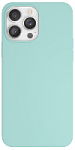 Чехол защитный “vlp” Silicone case with MagSafe для iPhone 14 Pro Max Soft Touch, бирюзовый