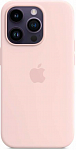 Чехол силиконовый Apple MagSafe для iPhone 14 Pro (розовый мел)